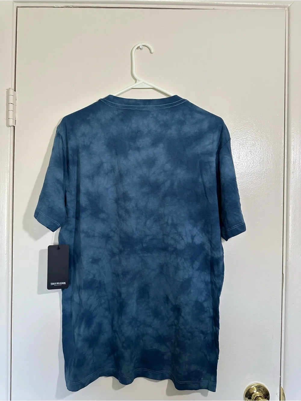 True Religion Navy Tie-Dye Graphic Crewneck Tee